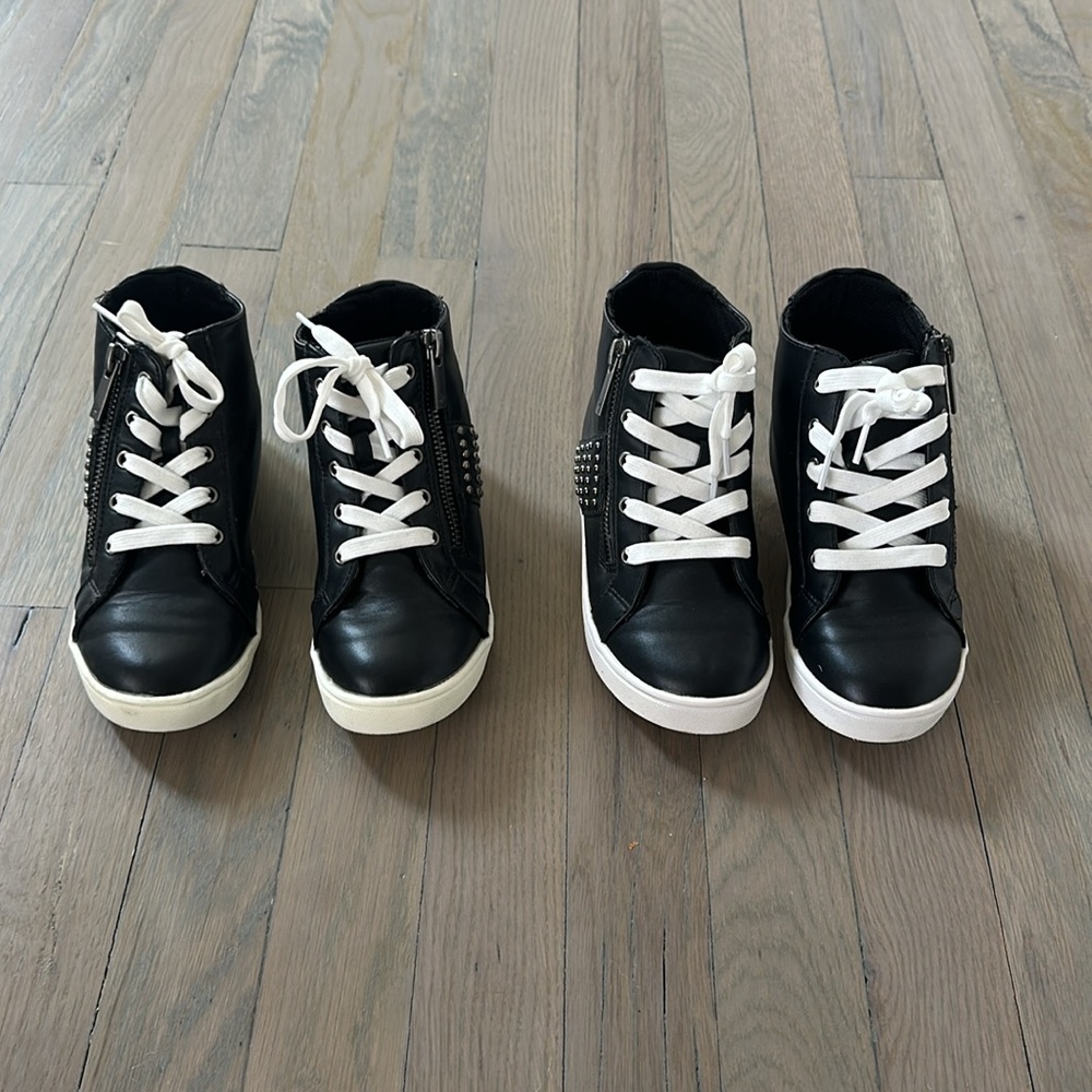 Nina Black High Tops Size 12